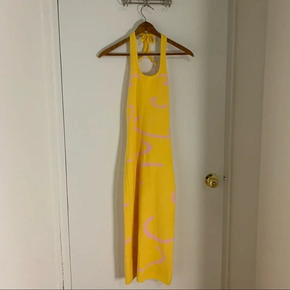 Kollyy Knitted U-Neck Midi Dress - Picture 2 of 4